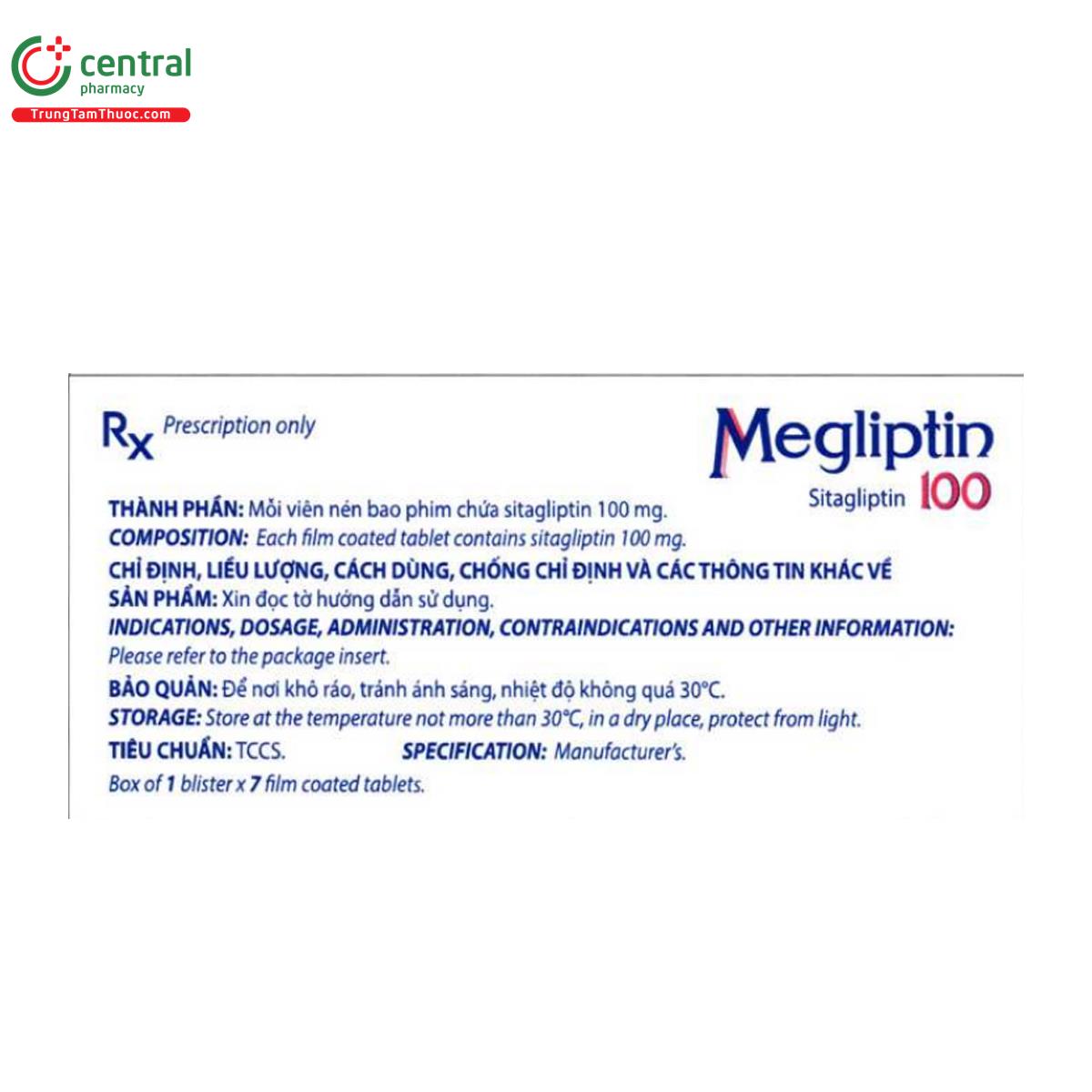 megliptin 100mg 3 R7558 megliptin 100mg 3 R7558