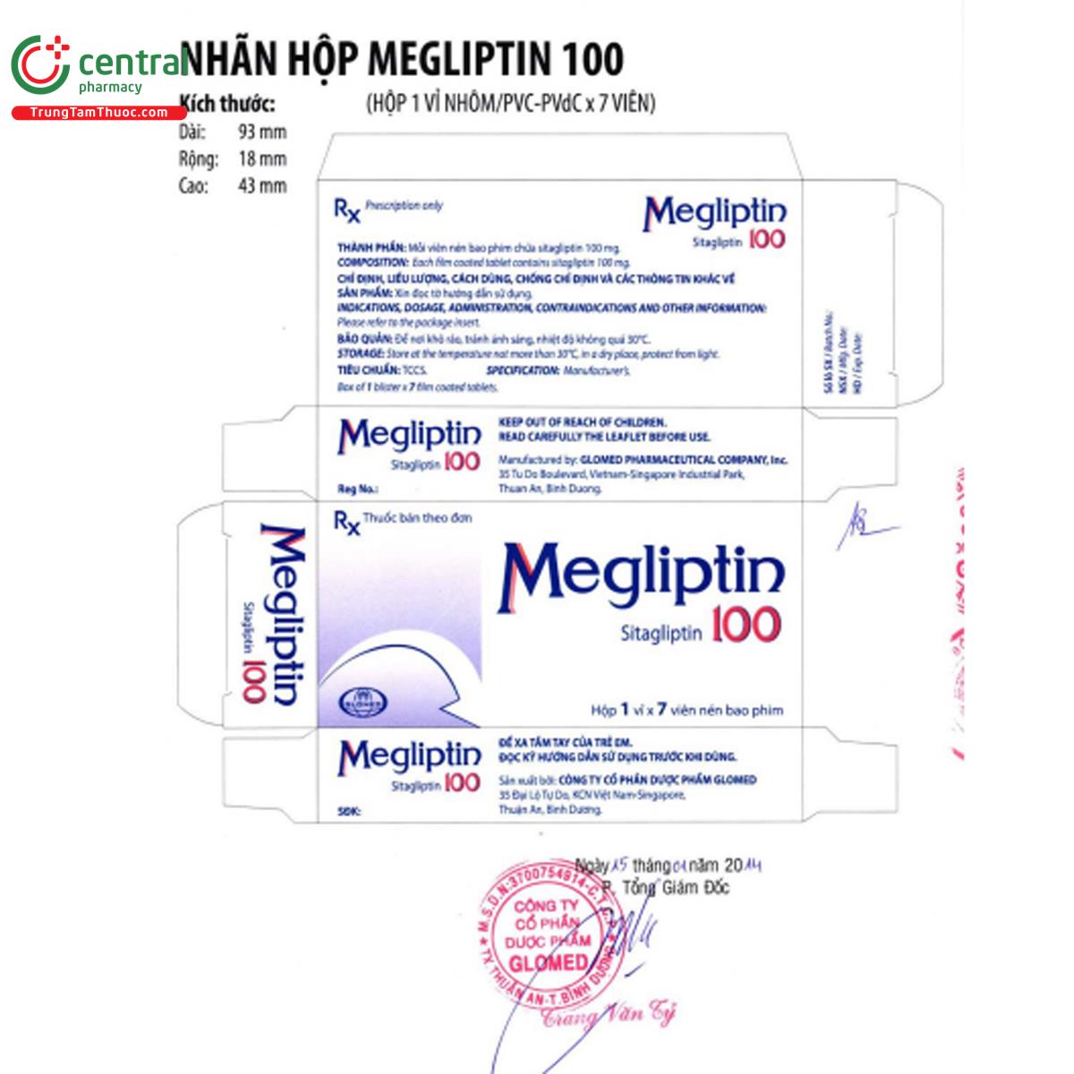 megliptin 100mg 5 E2845 megliptin 100mg 5 E2845