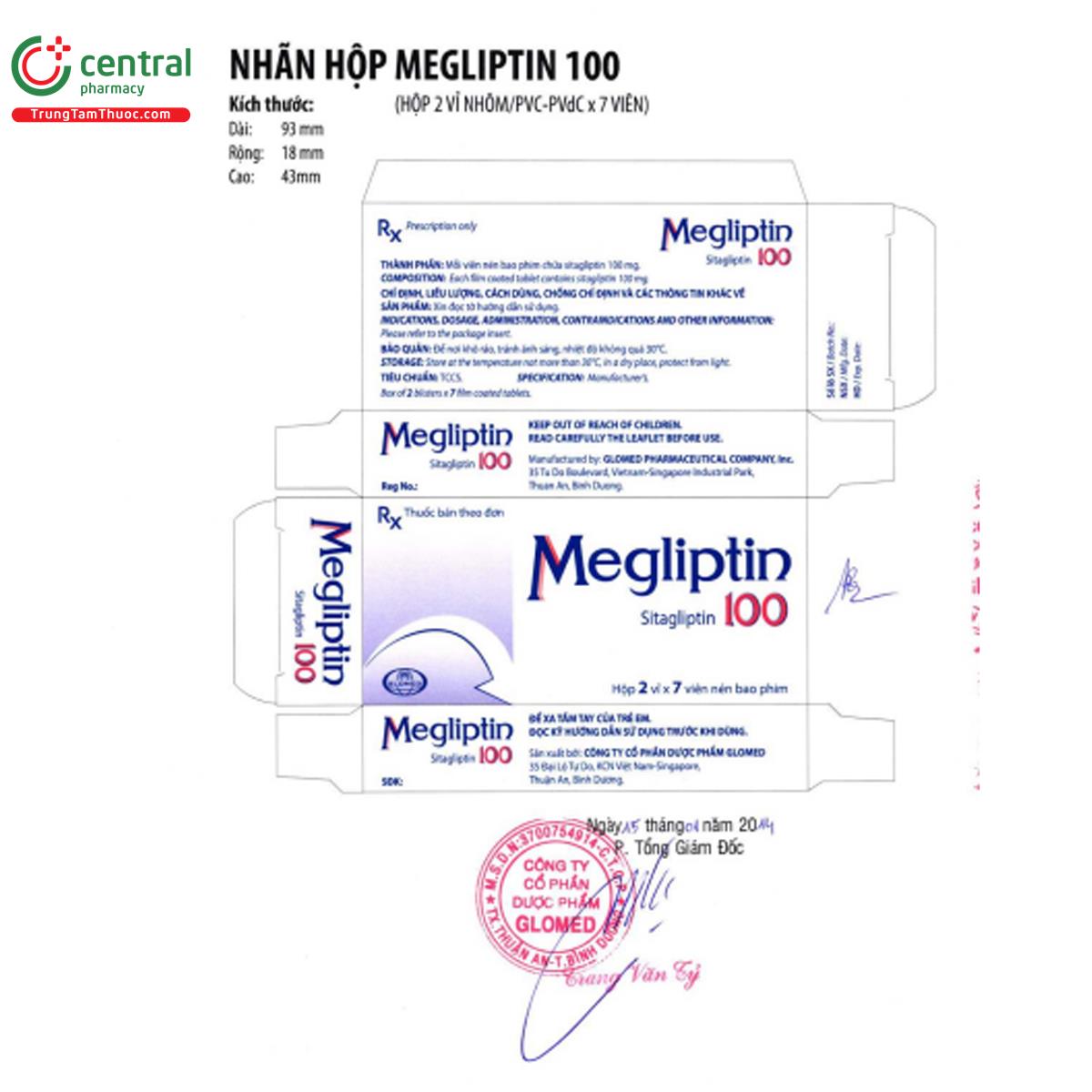 megliptin 100mg 6 G2735 megliptin 100mg 6 G2735