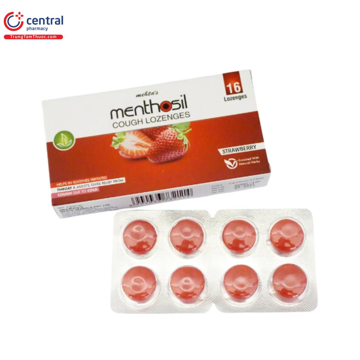 Mehta’s Menthosil Cough Lozenges (Strawberry)