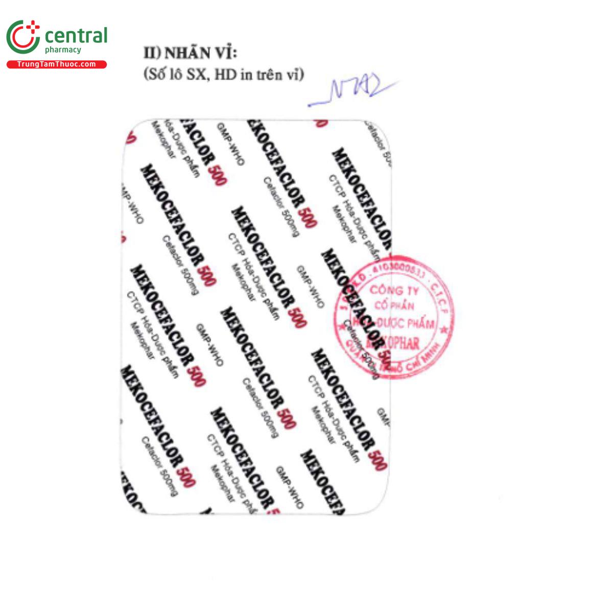 mekocefaclor 500 3 I3486