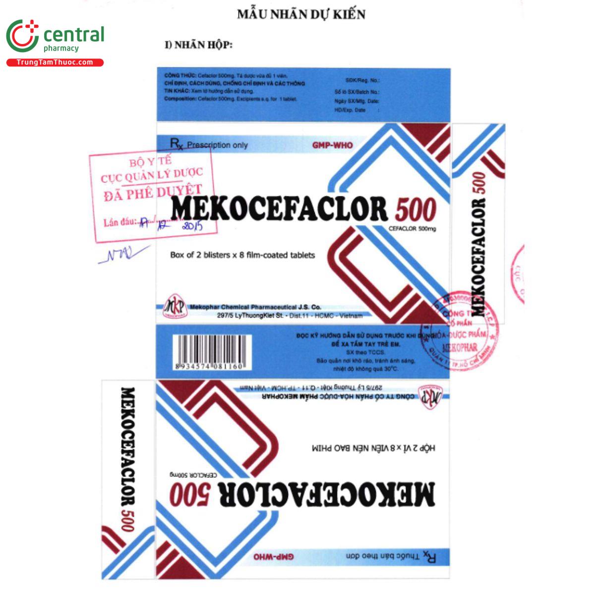 mekocefaclor 500 5 H3418