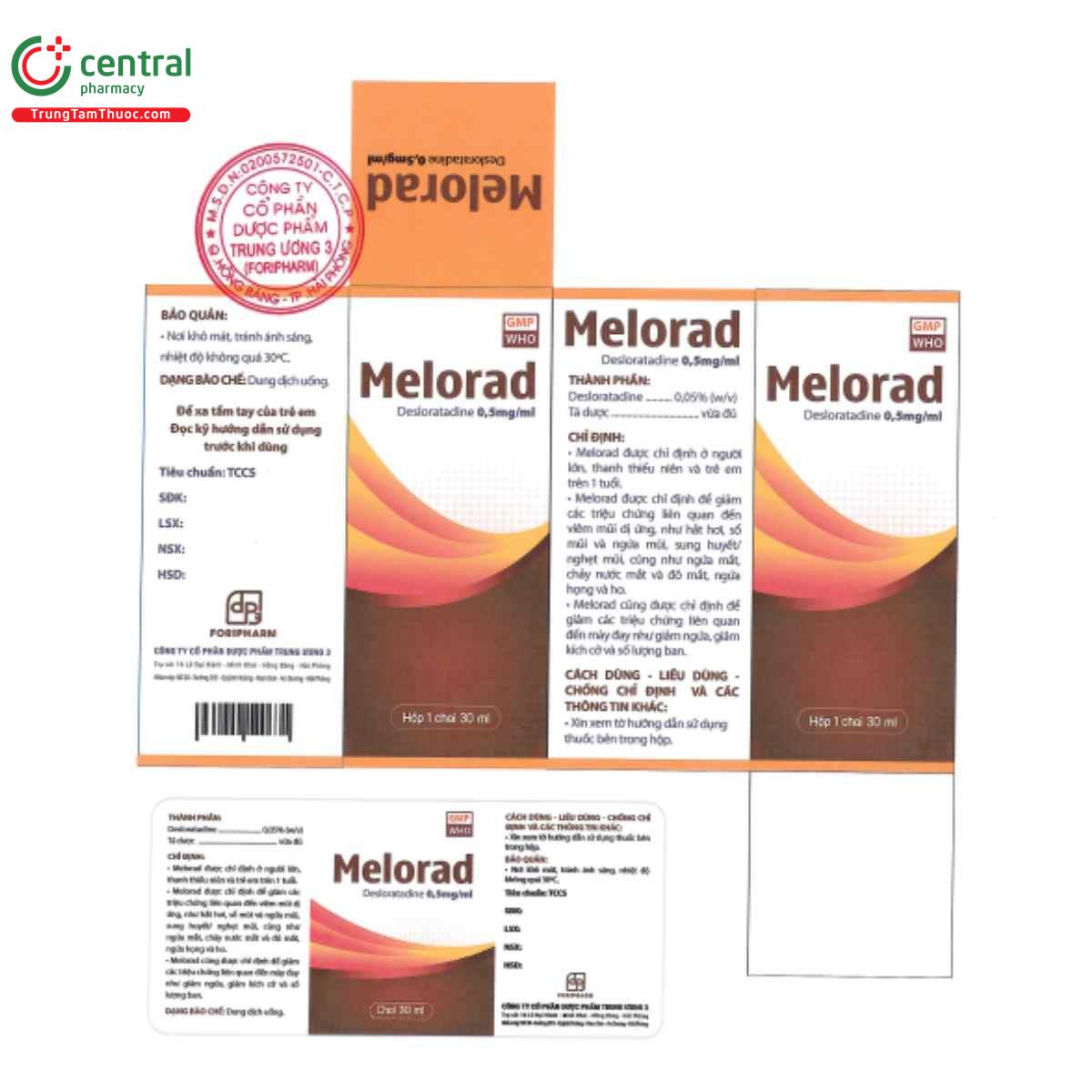 melorad 05mg ml 2 U8451