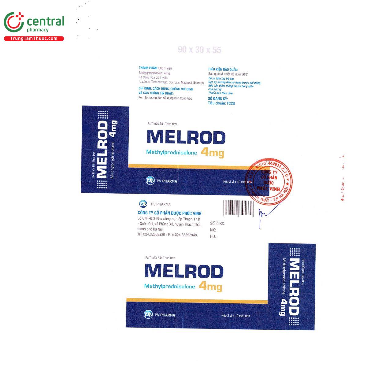 melrod 4mg pv pharma 6 F2712