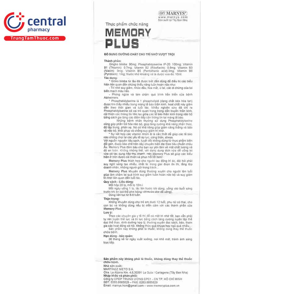 memory plus 10 F2282