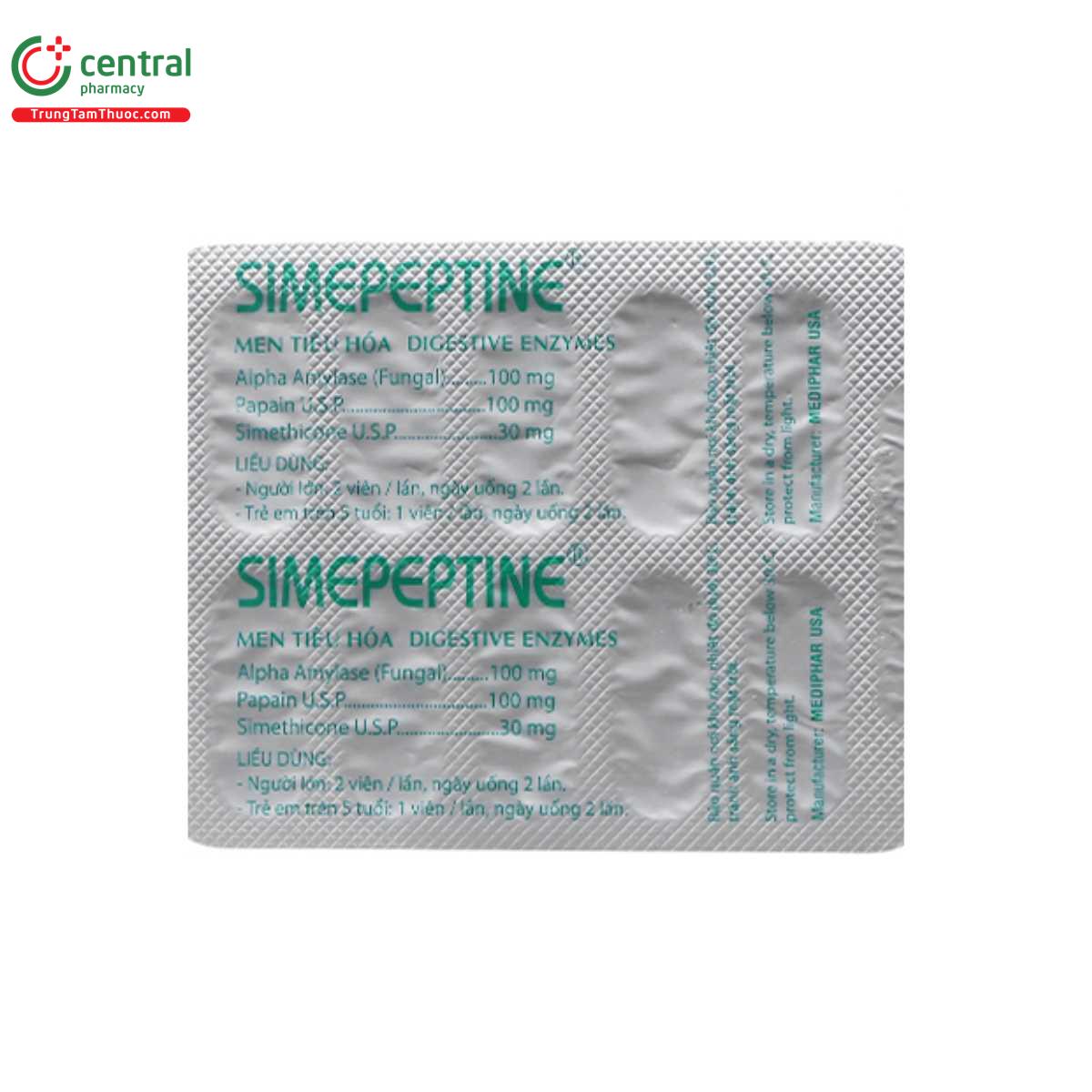 men tieu hoa simepeptine 9 Q6610