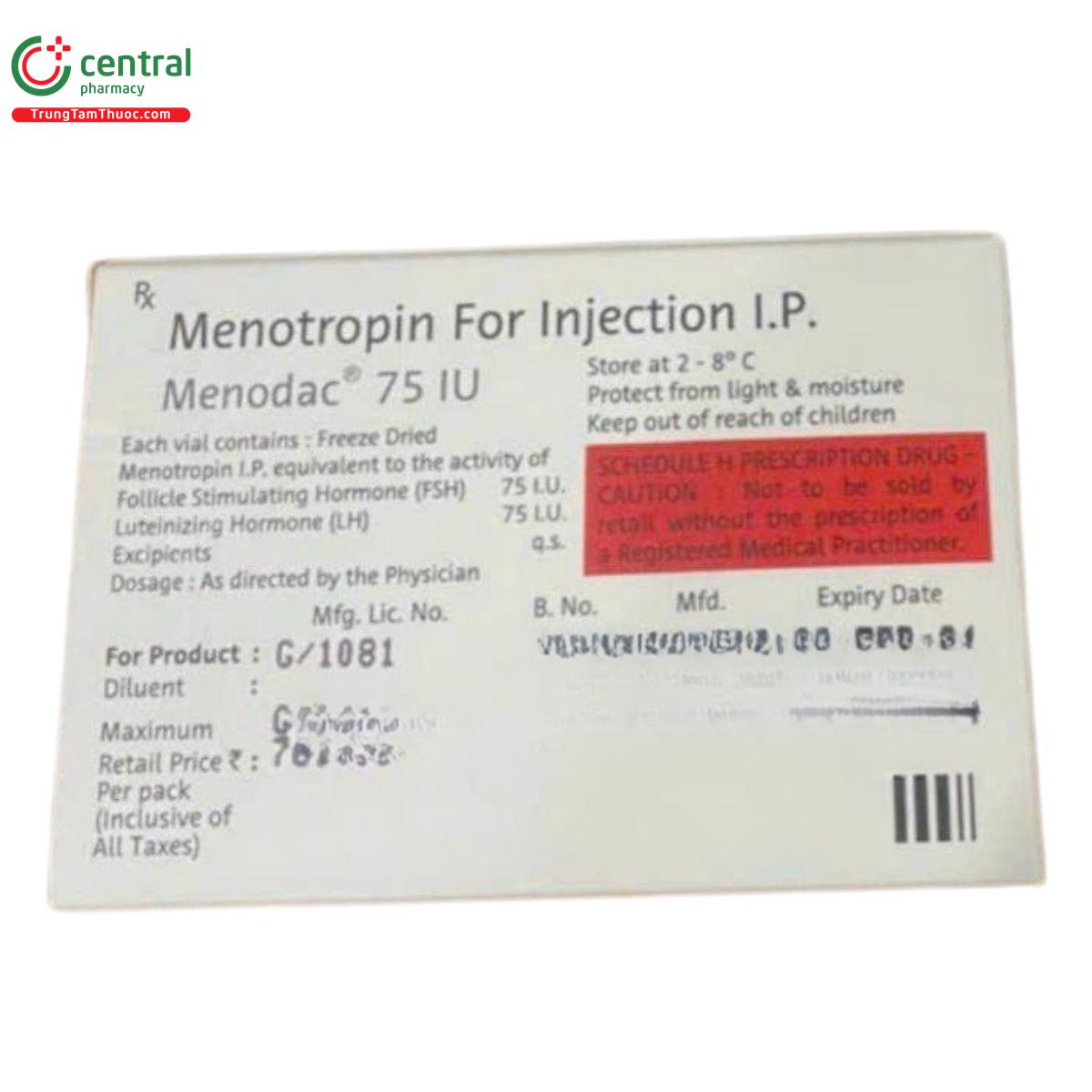 menodac 150iu 4 B0556