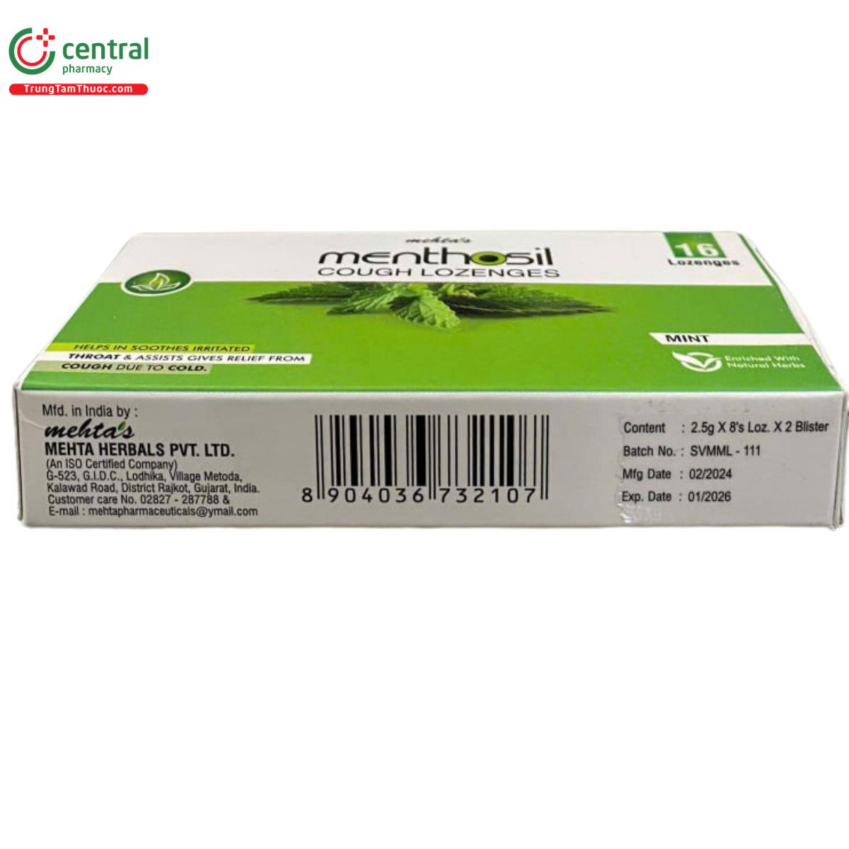 menthosil cough lozenges mint 4 B0768