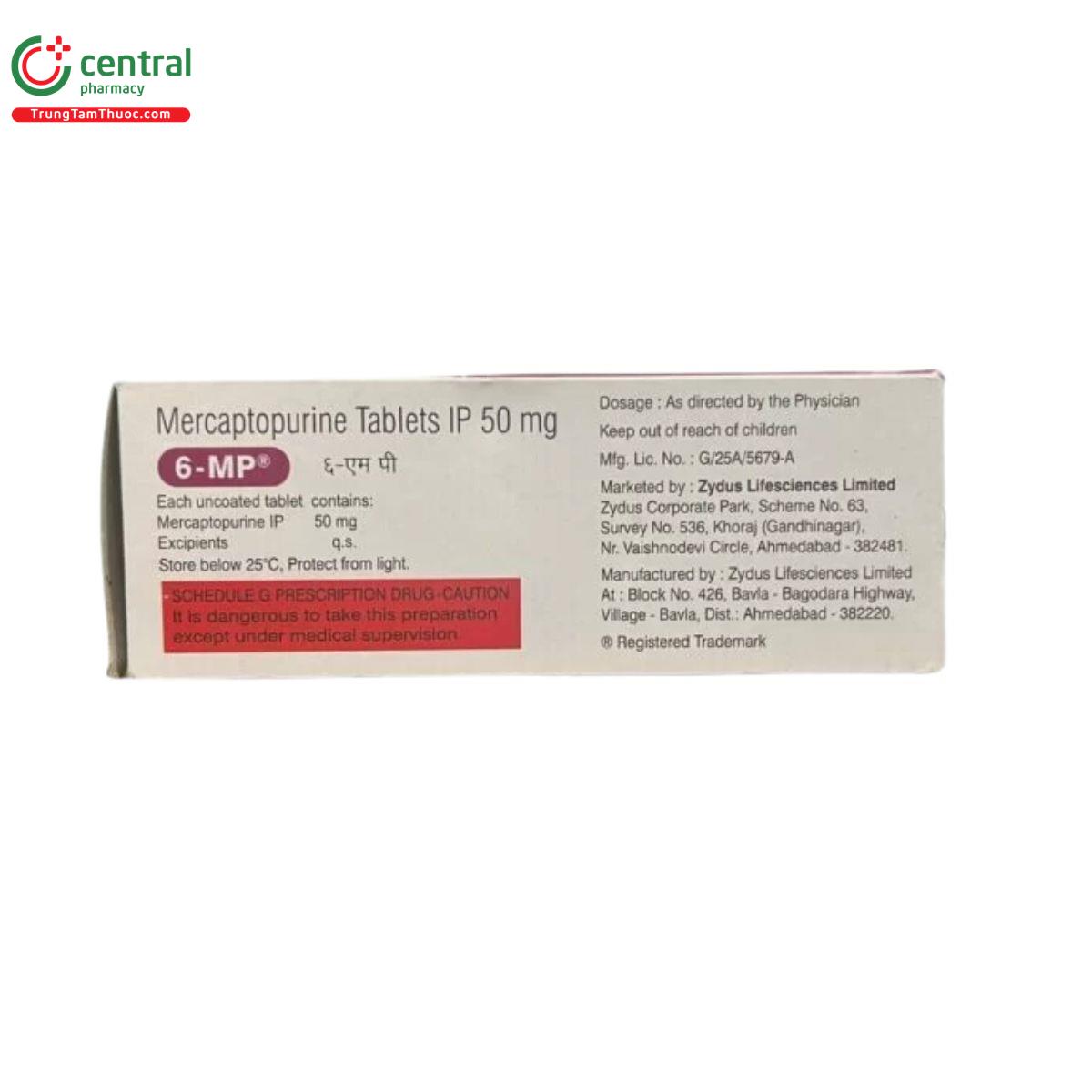 mercaptopurine tablets ip 50mg zydusa 4 G2381