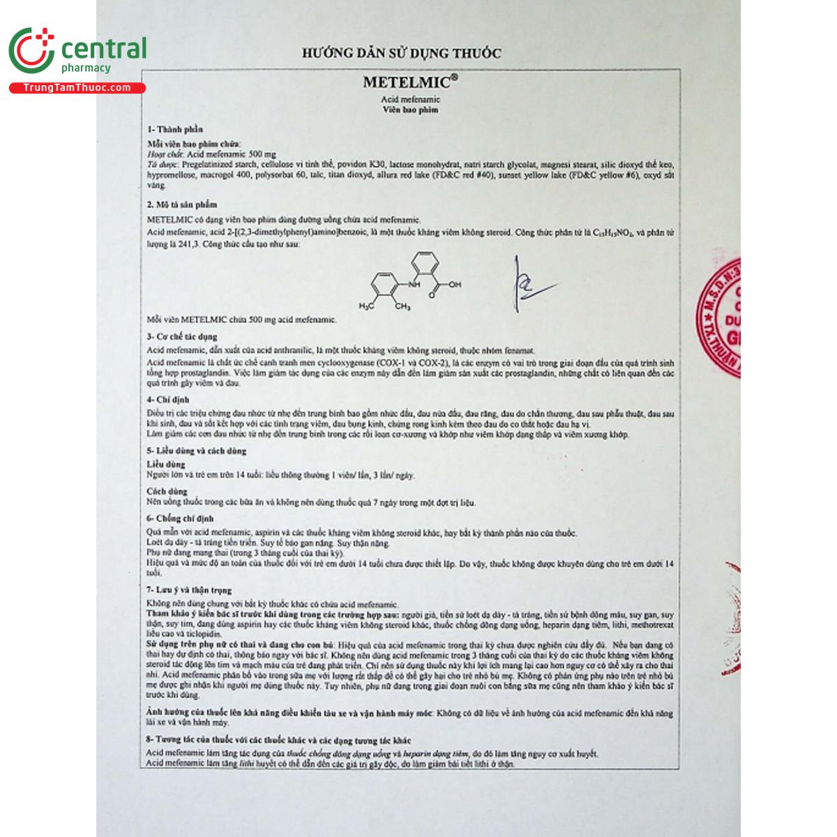 metelmic 500mg 11 E1388 metelmic 500mg 11 E1388