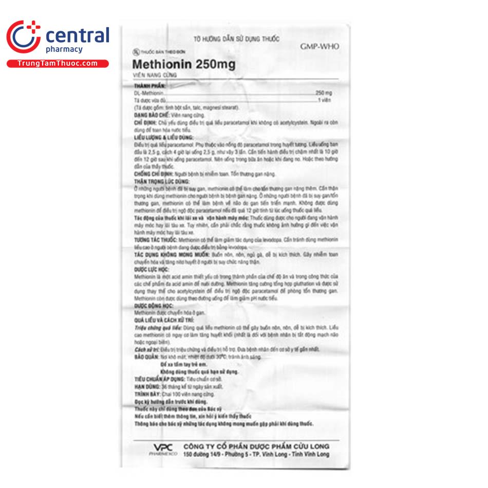 methionin 250mg vpc 1 F2820