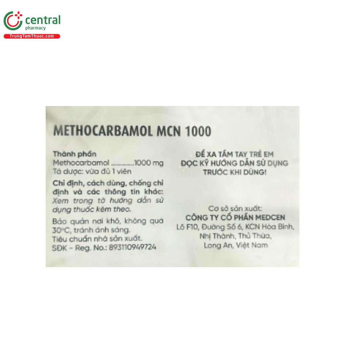 methocarbamol mcn 1000 4 Q6525 methocarbamol mcn 1000 4 Q6525
