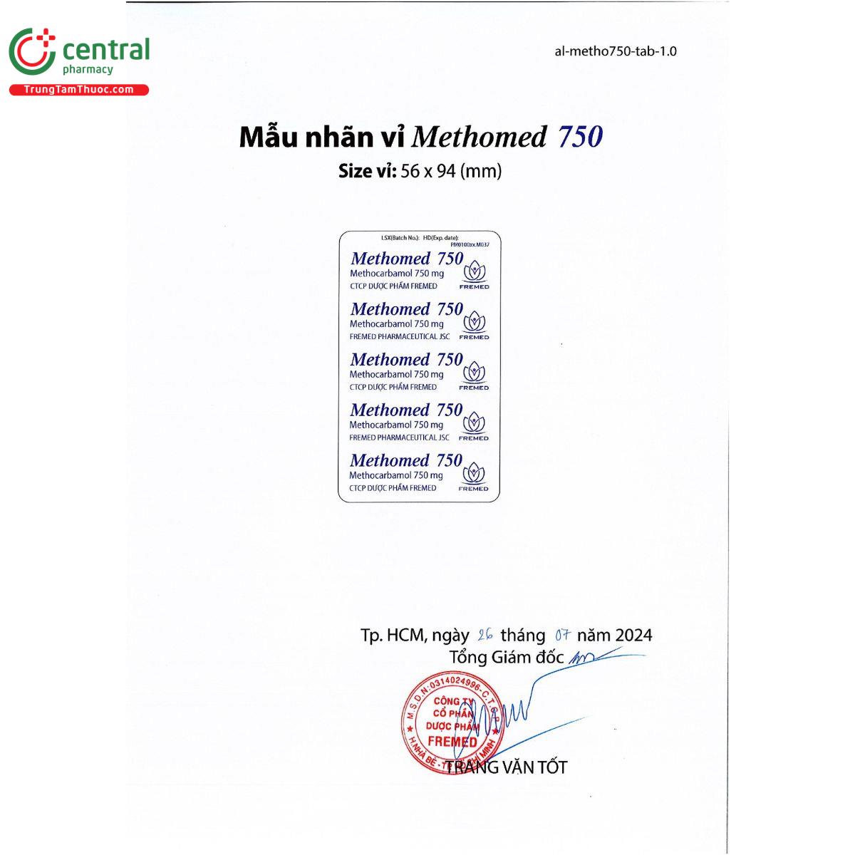 methomed 750 4 D1551 methomed 750 4 D1551