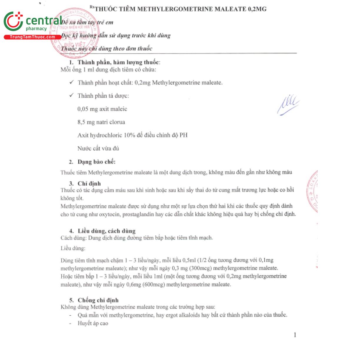 methylergometrine maleate injection 02mg 1ml 4 O6301 methylergometrine maleate injection 02mg 1ml 4 O6301