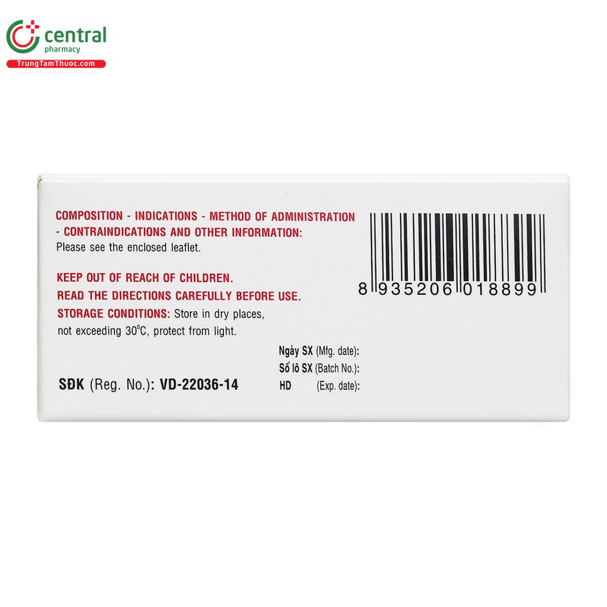 metronidazol 250 mg dhg 3 O5847