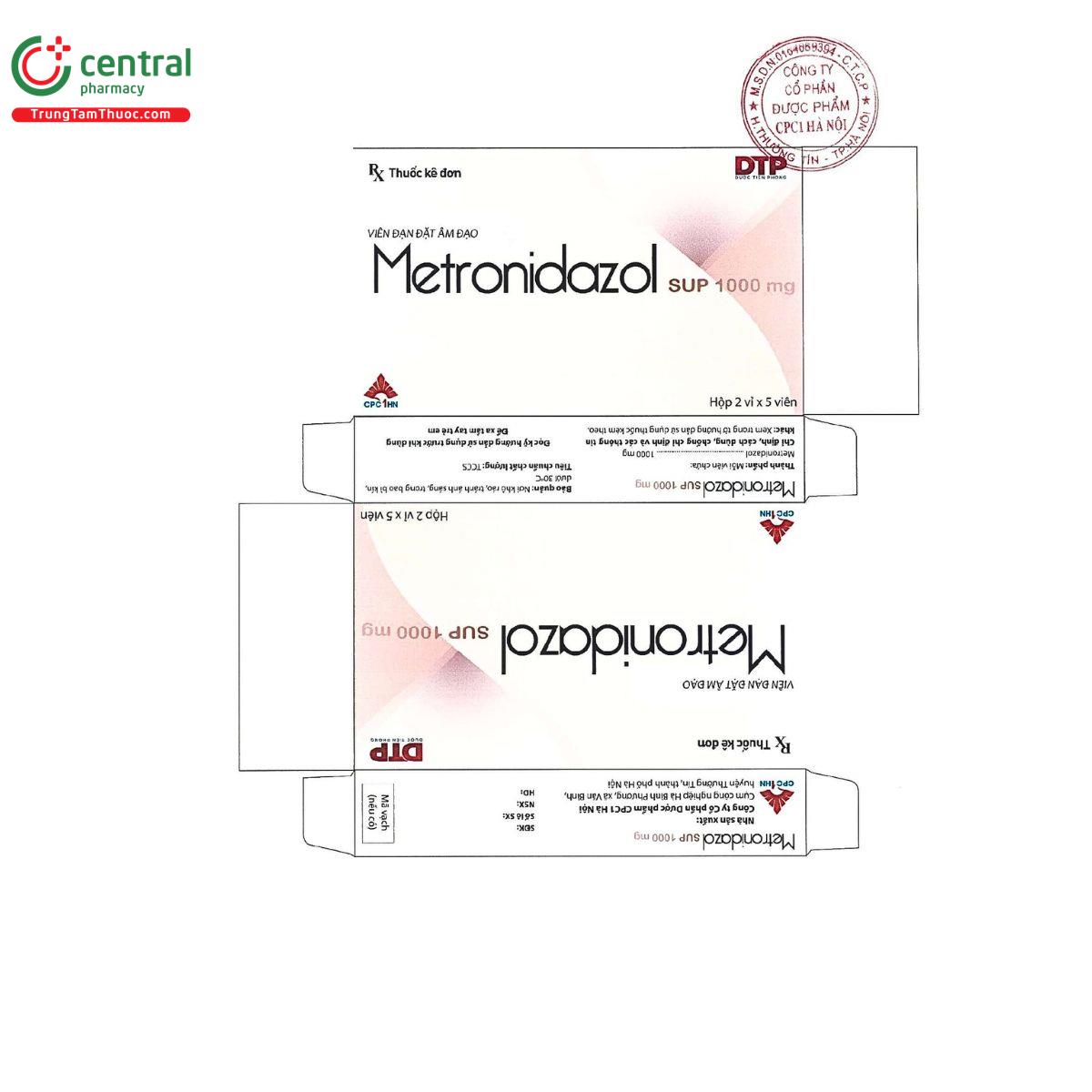 metronidazol sup 1000 2 M5650 metronidazol sup 1000 2 M5650