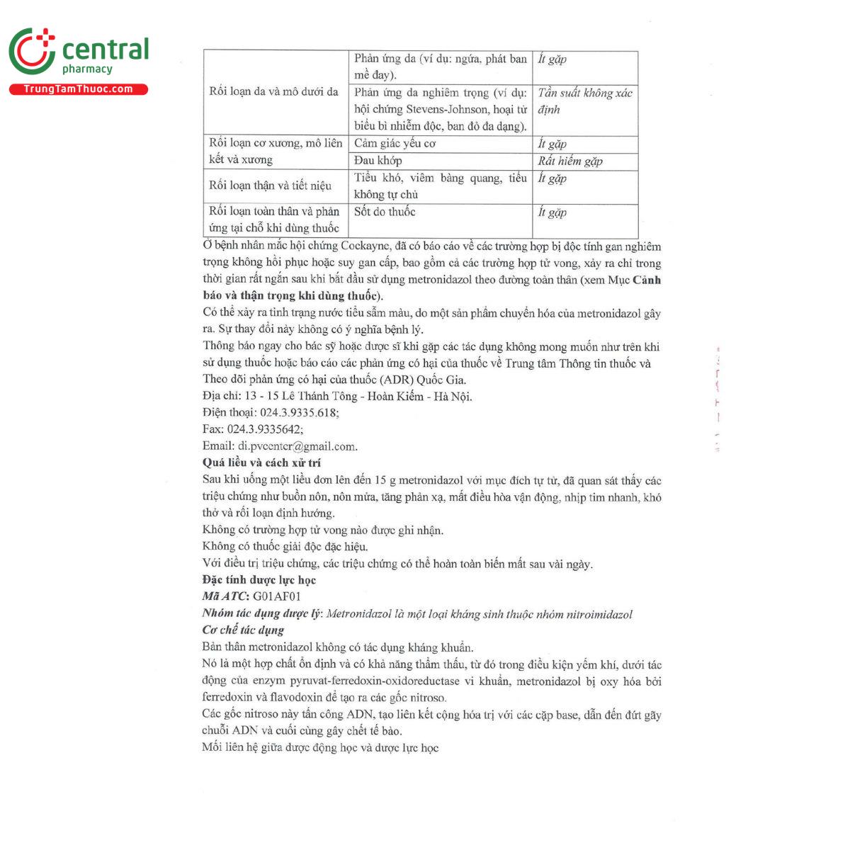 metronidazol sup 1000 8 C0253 metronidazol sup 1000 8 C0253