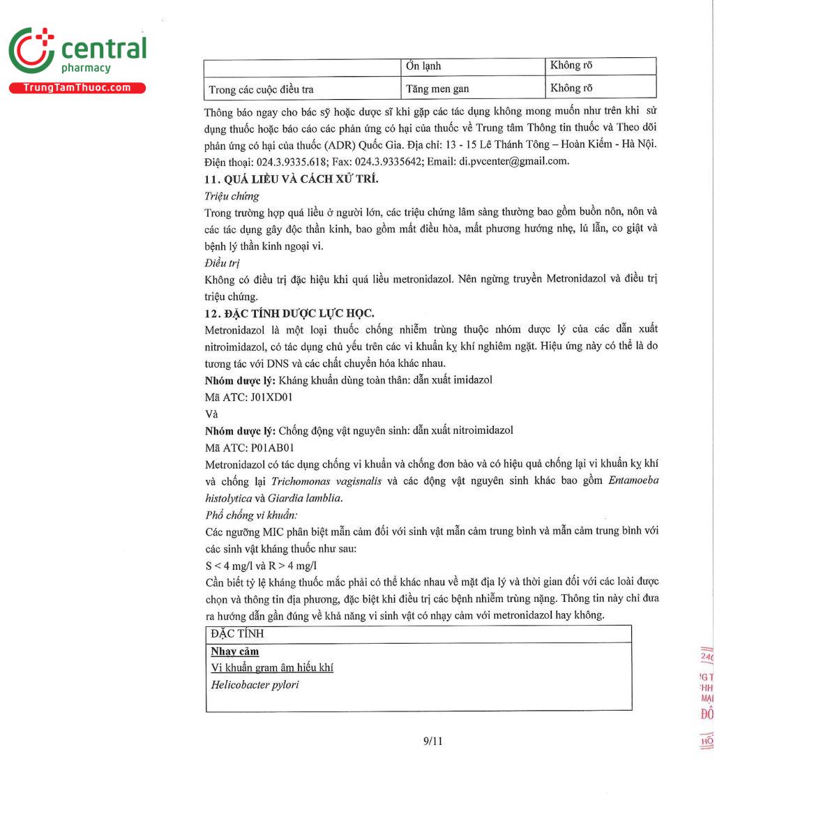 metronidazole normon 5mg ml solution fo infusion 13 J3407