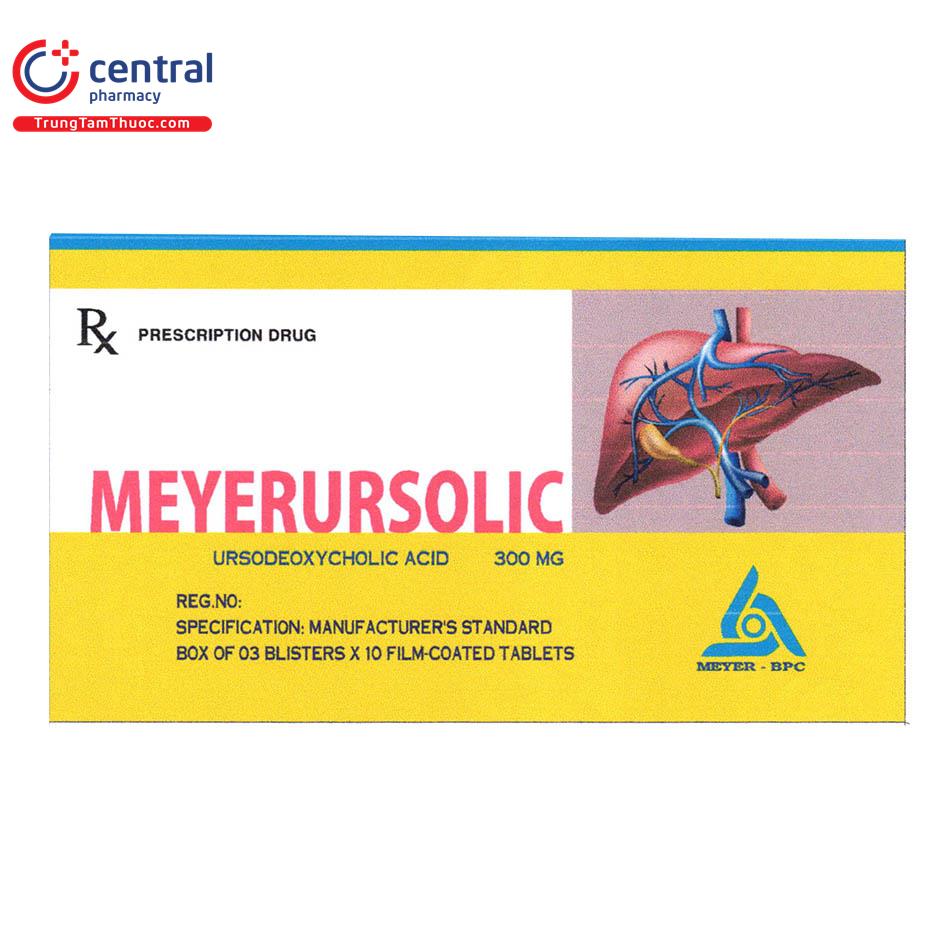 Thuốc Meyerursolic 300mg giúp cải thiện chức năng gan trong xơ gan