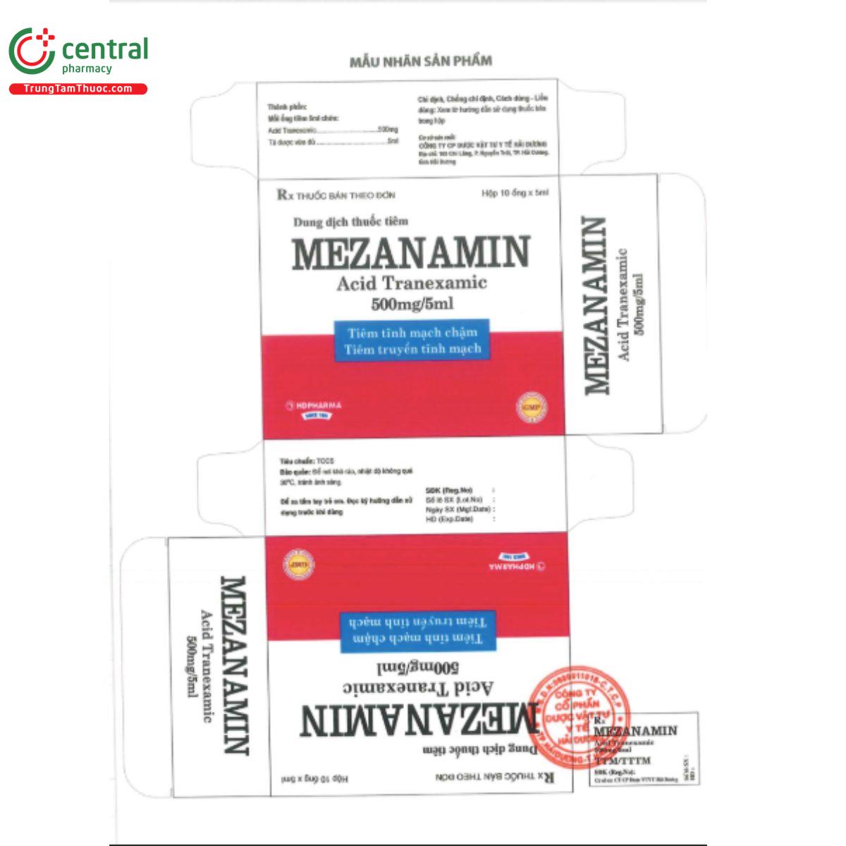mezanamin 500mg5ml 4 K4775