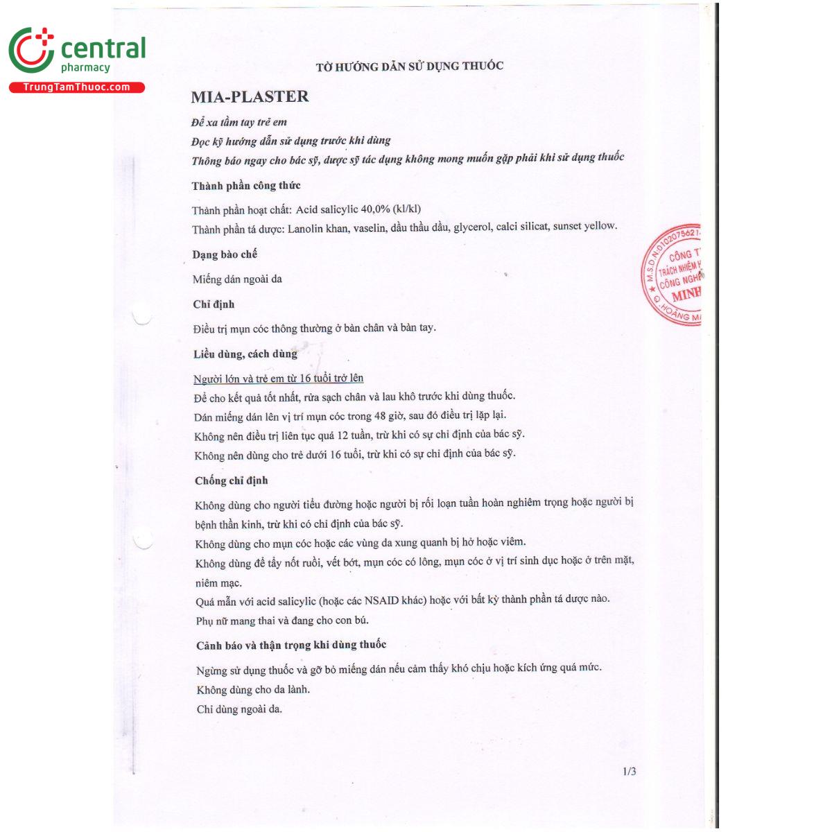 mia plaster 40 4 R7366 mia plaster 40 4 R7366