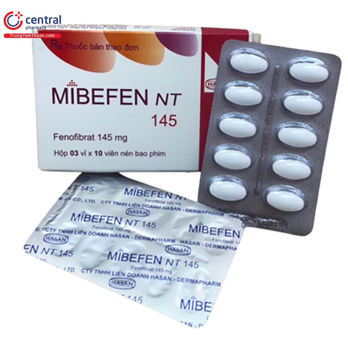 Thuốc Mibefen NT 145mg - Thuốc hạ lipid máu hiệu quả, thông dụng