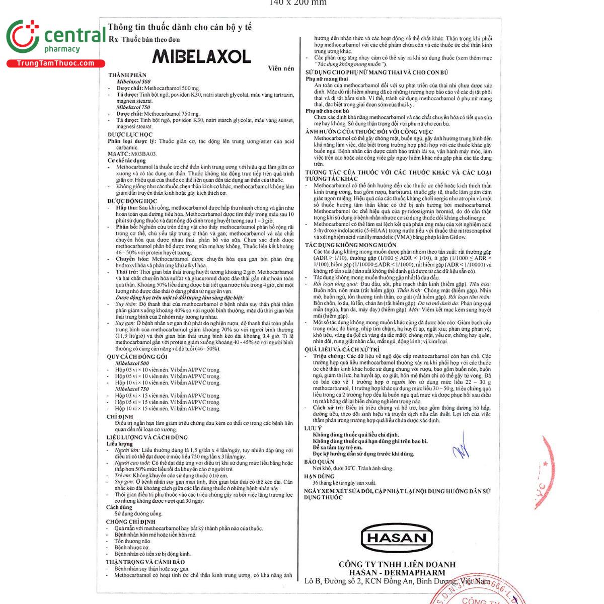 mibelaxol 750 6 E1040 mibelaxol 750 6 E1040