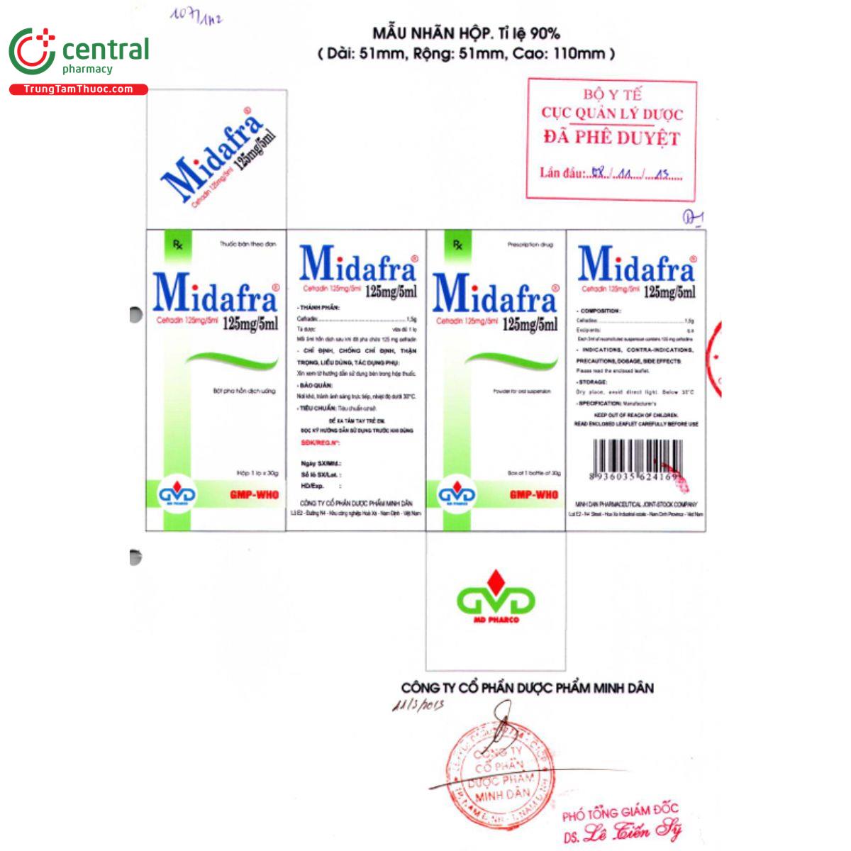 midafra 125mg 5ml 3 M5262 midafra 125mg 5ml 3 M5262