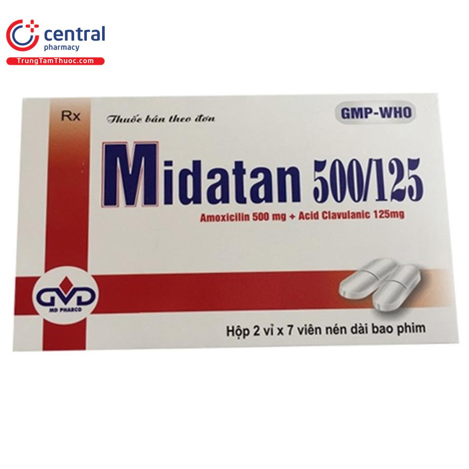 Thuốc Midatan 500/125 - Điều trị nhiễm khuẩn hiệu quả và an toàn