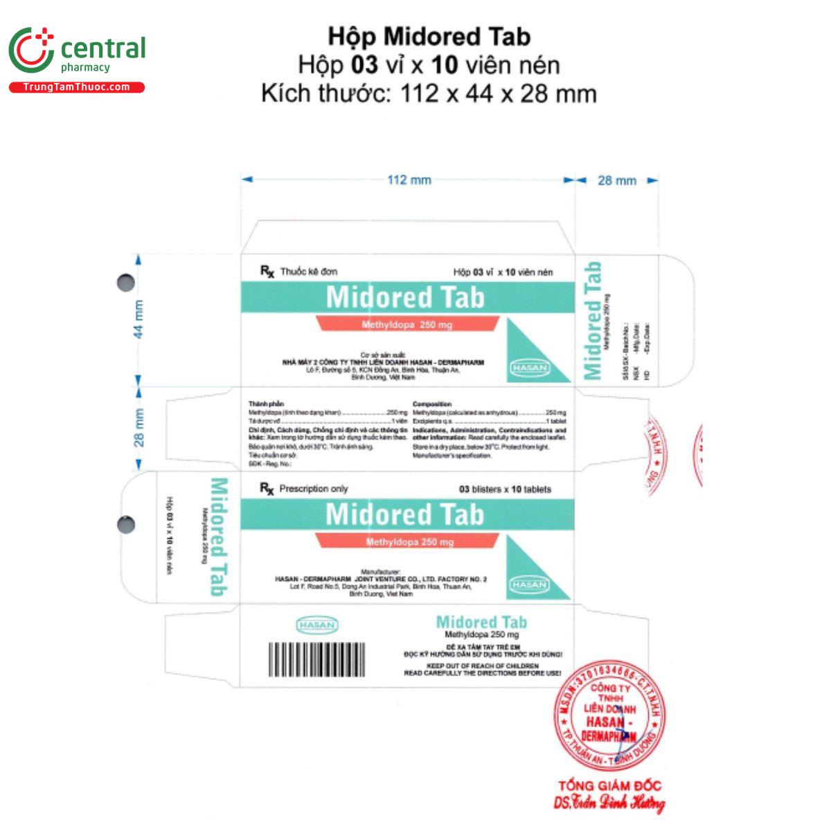 midored tab 250mg 3 L4343