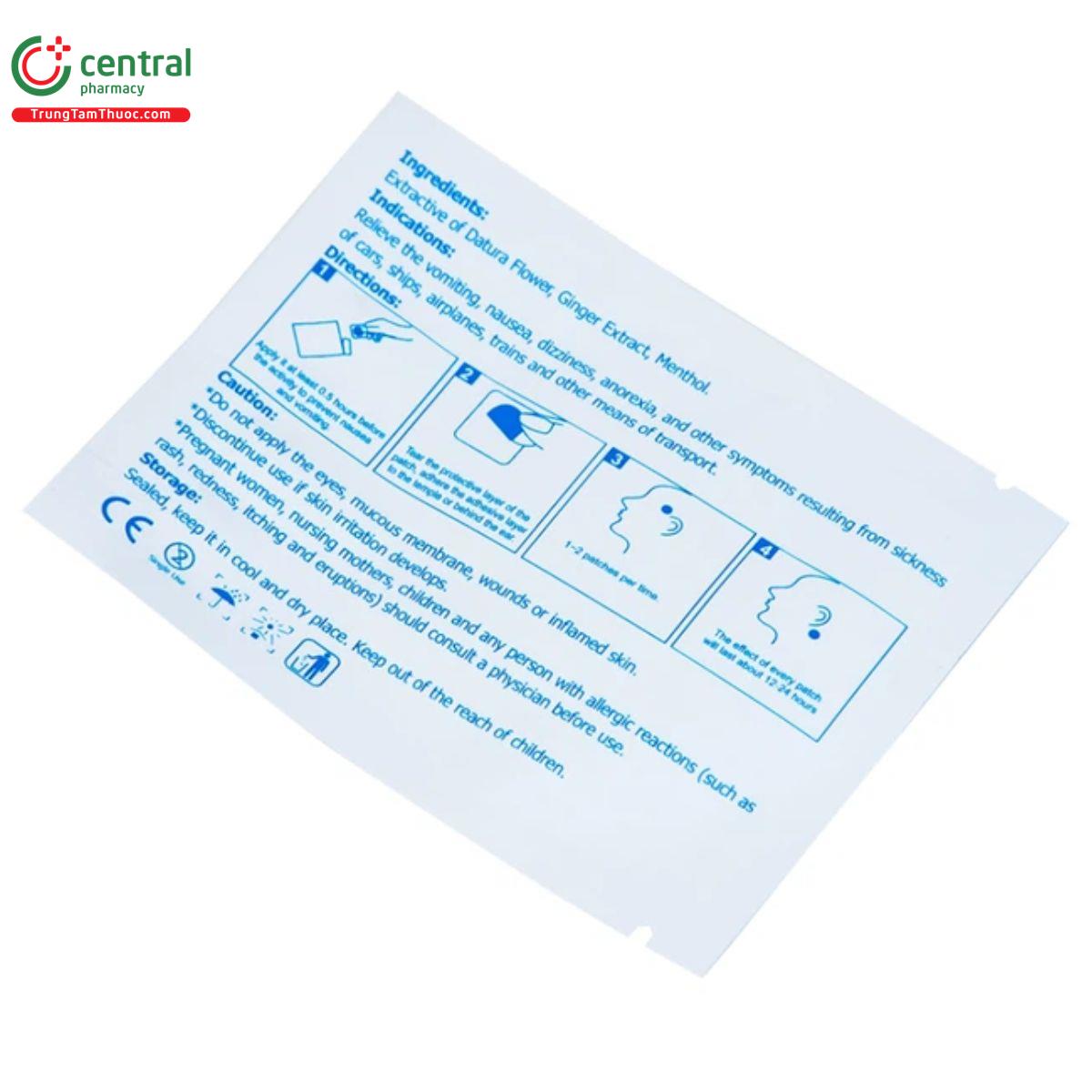 mieng dan lanh say tau xe motion sickness patch 5 S7241