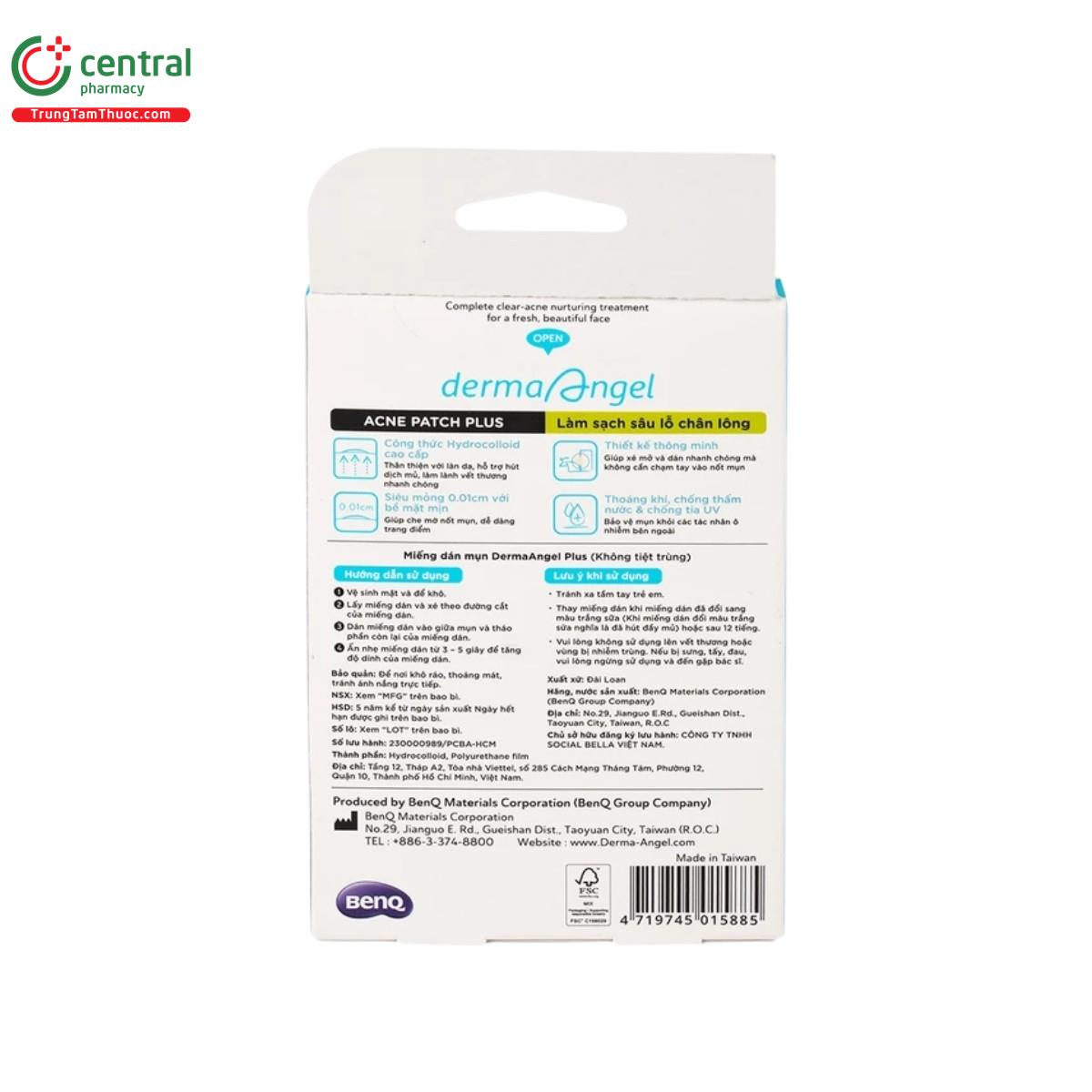 mieng dan mun ban ngay dermaangel plus 5 M5381