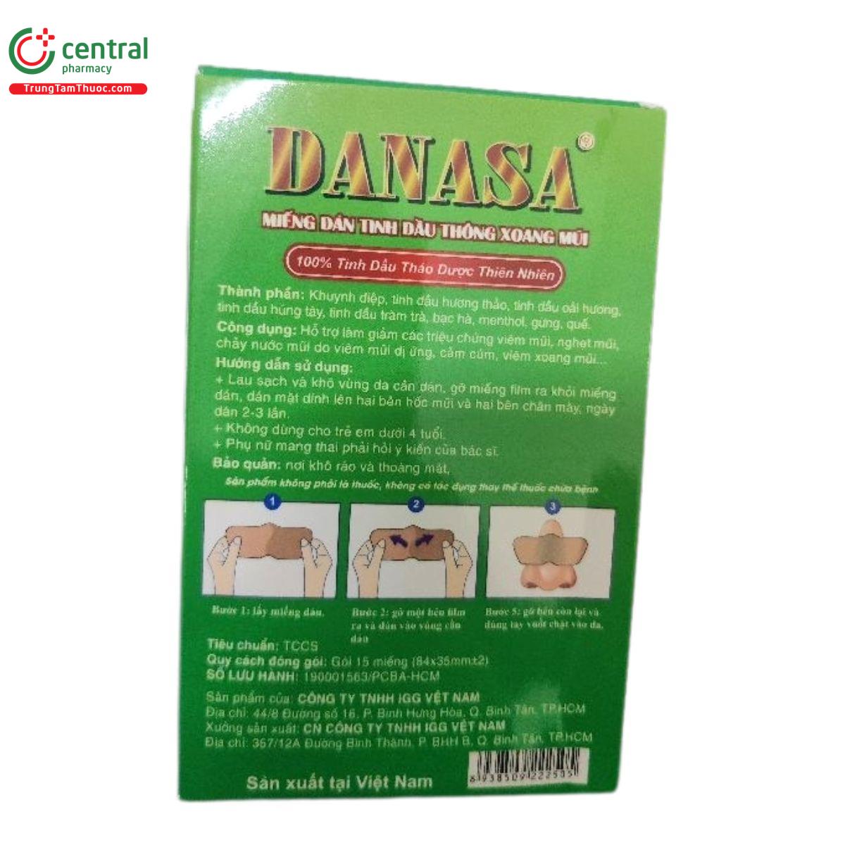 mieng dan tinh dau thong xoang mui danasa 3 U8160