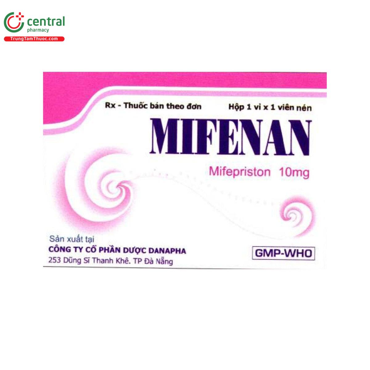 mifenan 10mg 1 U8116