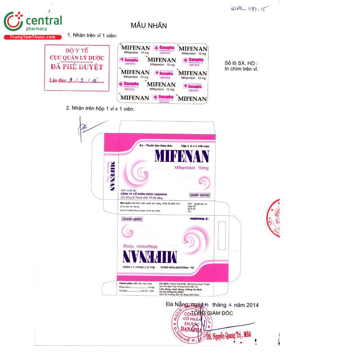 mifenan 10mg 2 F2753