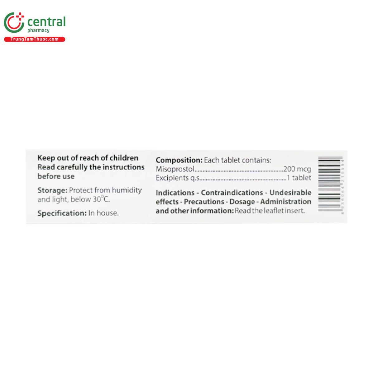 mifetone 200mcg 3 B0246