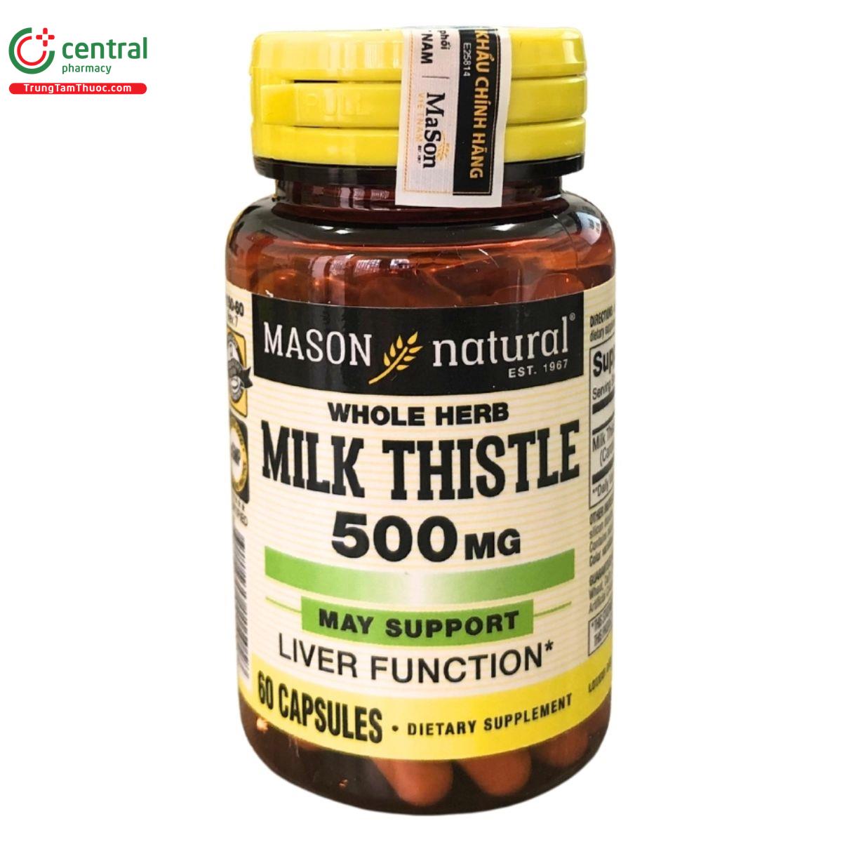 milk thistle 500mg mason 9 J4831