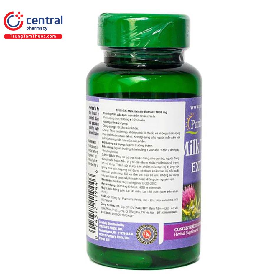 milk thistle extract hop 90 vien 4 L4522