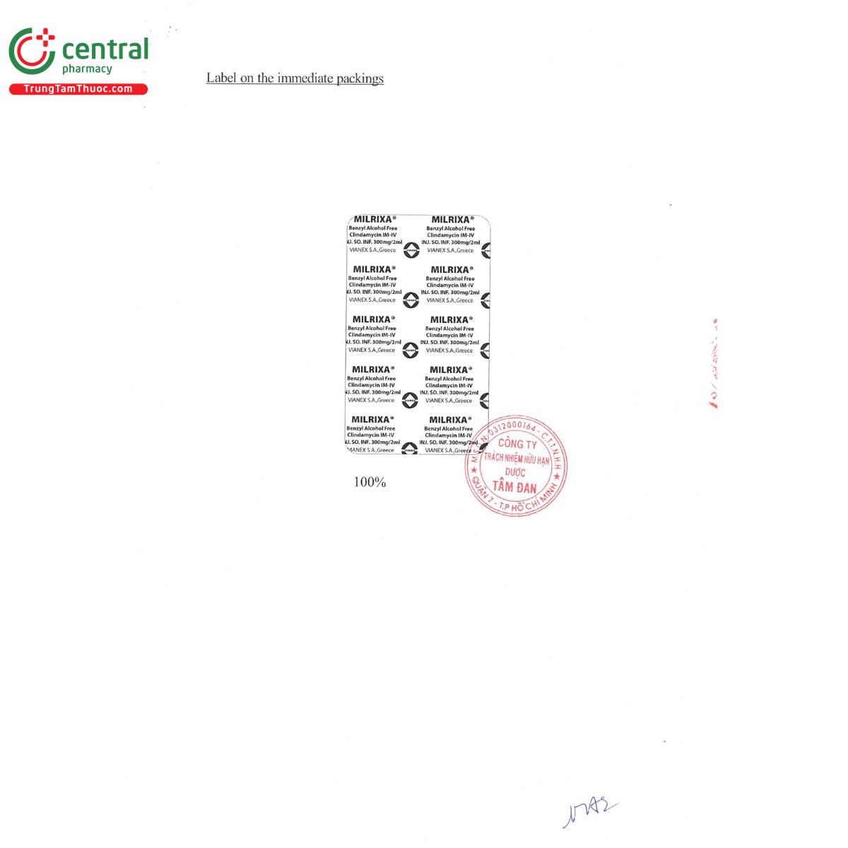 milrixa 300mg 2ml 4 U8785