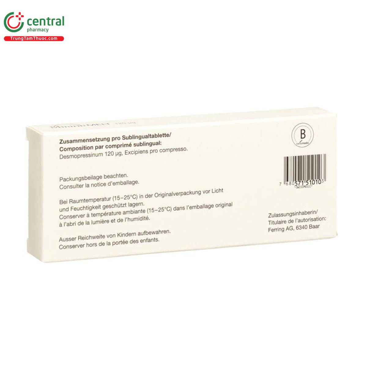 minirin melt 120mcg 4 S7103 minirin melt 120mcg 4 S7103