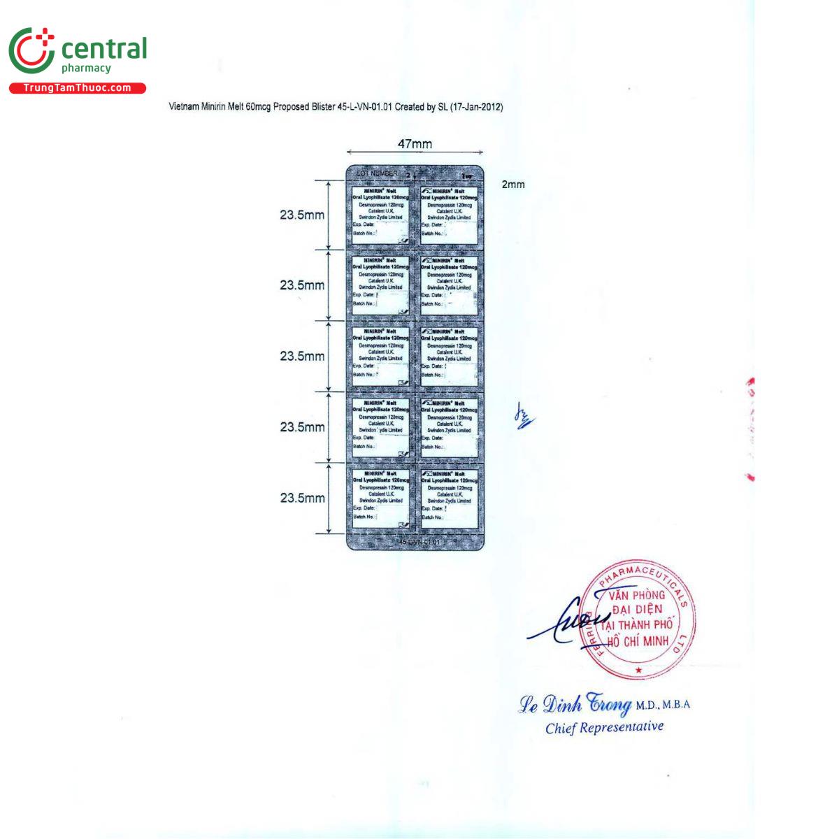 minirin melt 120mcg 6 A0653 minirin melt 120mcg 6 A0653