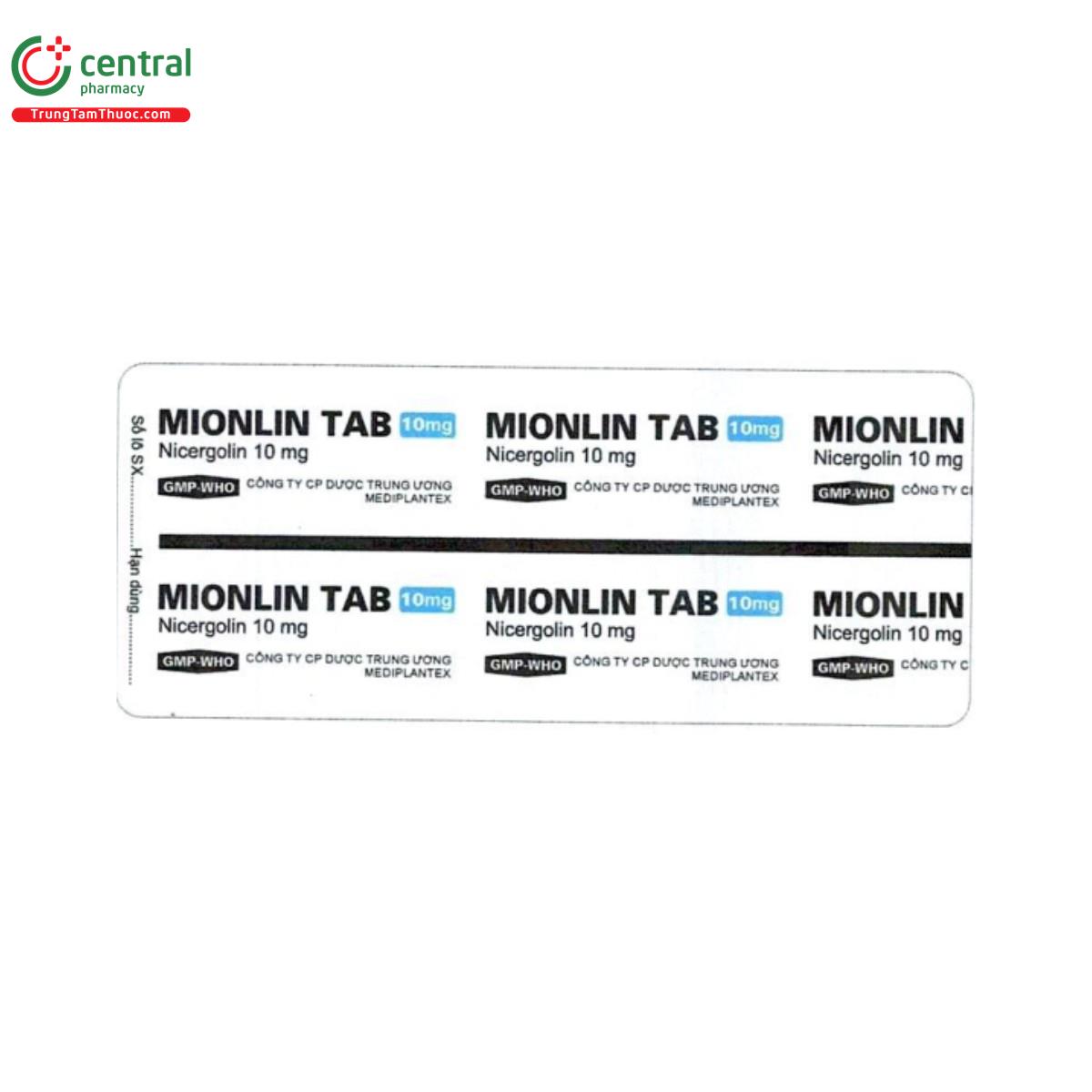 mionlin tab 10mg 3 K4548 mionlin tab 10mg 3 K4548