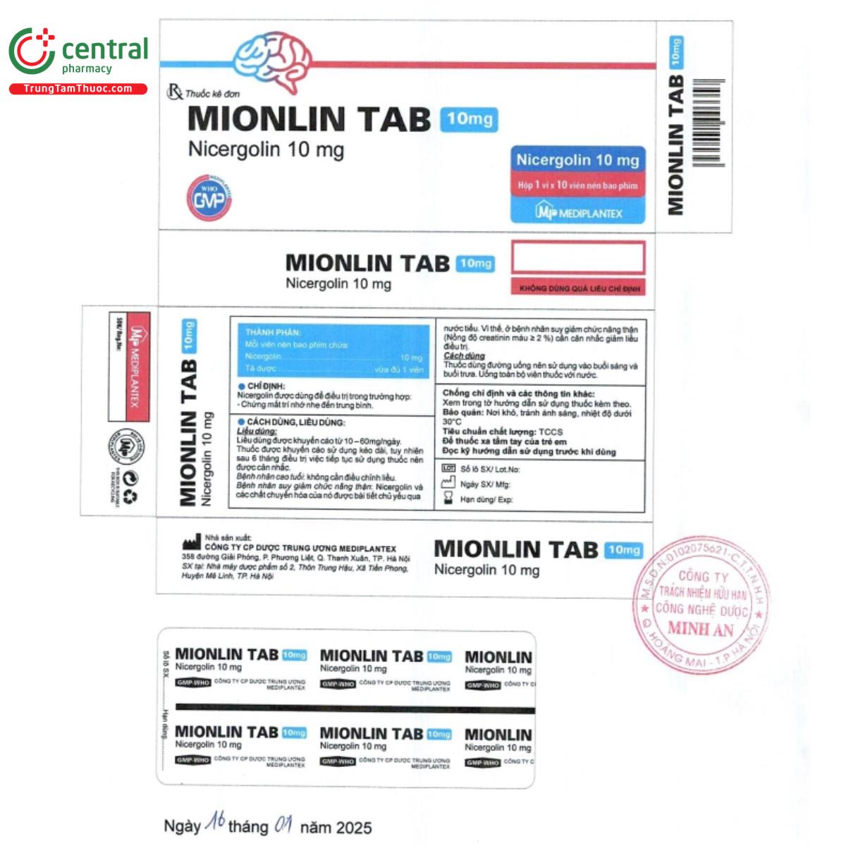 mionlin tab 10mg 4 R7285 mionlin tab 10mg 4 R7285