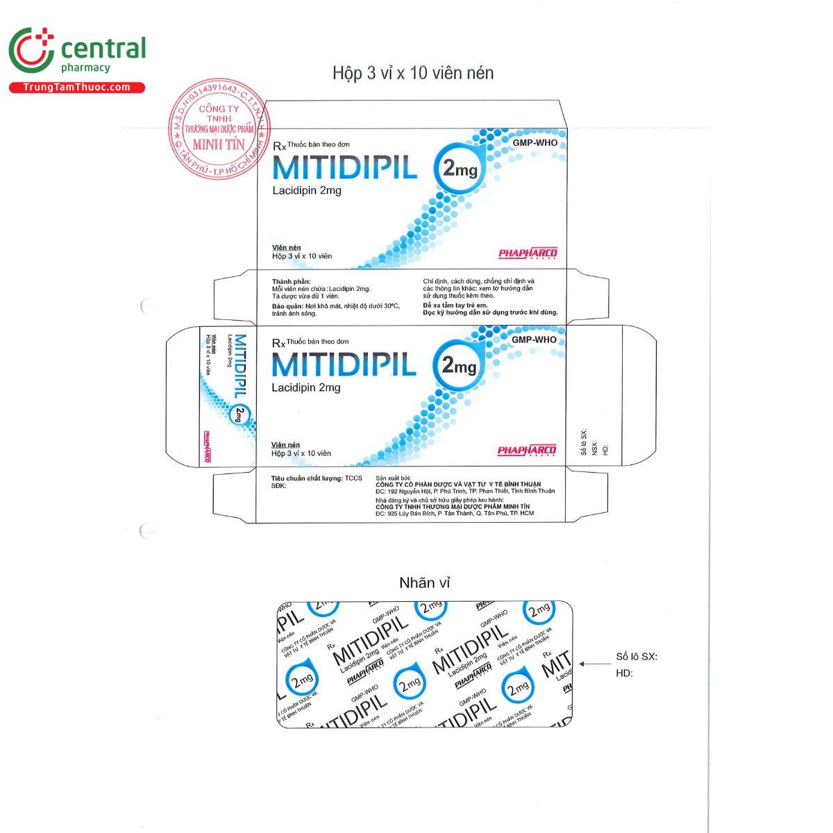 mitidipil 2mg H2314 mitidipil 2mg H2314