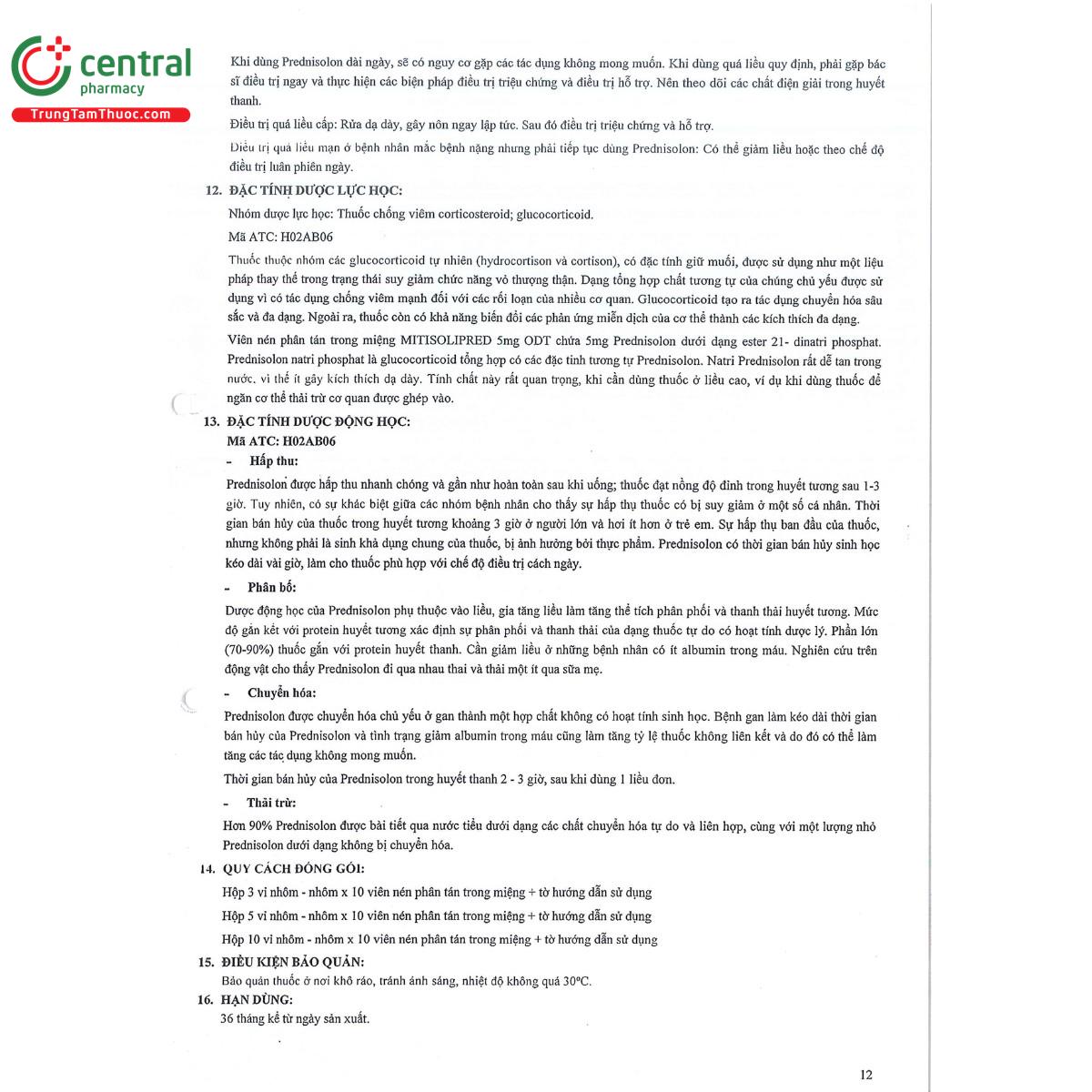 mitisolipred 5mg odt 14 G2033 mitisolipred 5mg odt 14 G2033