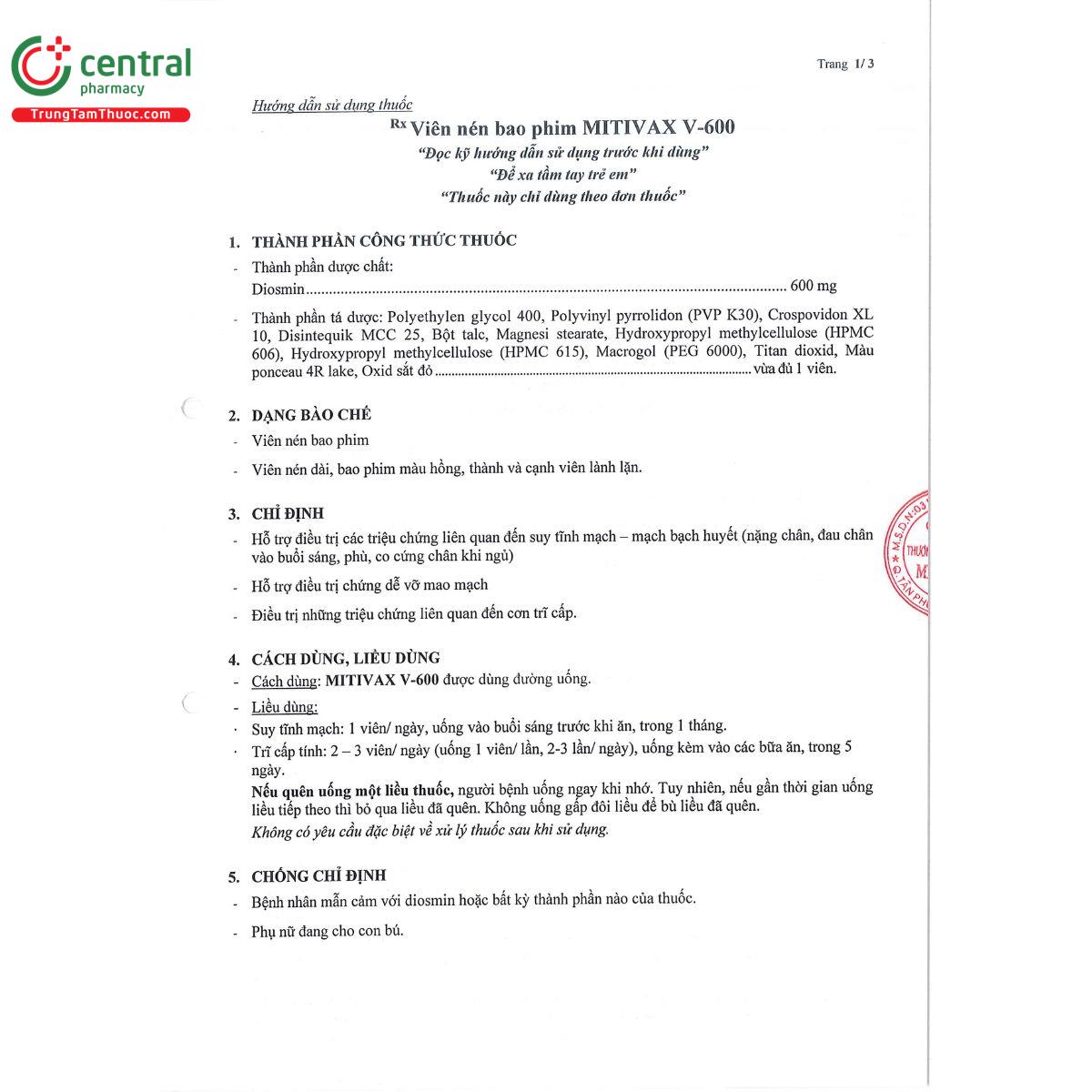 mitivax v 600mg 3 P6132 mitivax v 600mg 3 P6132