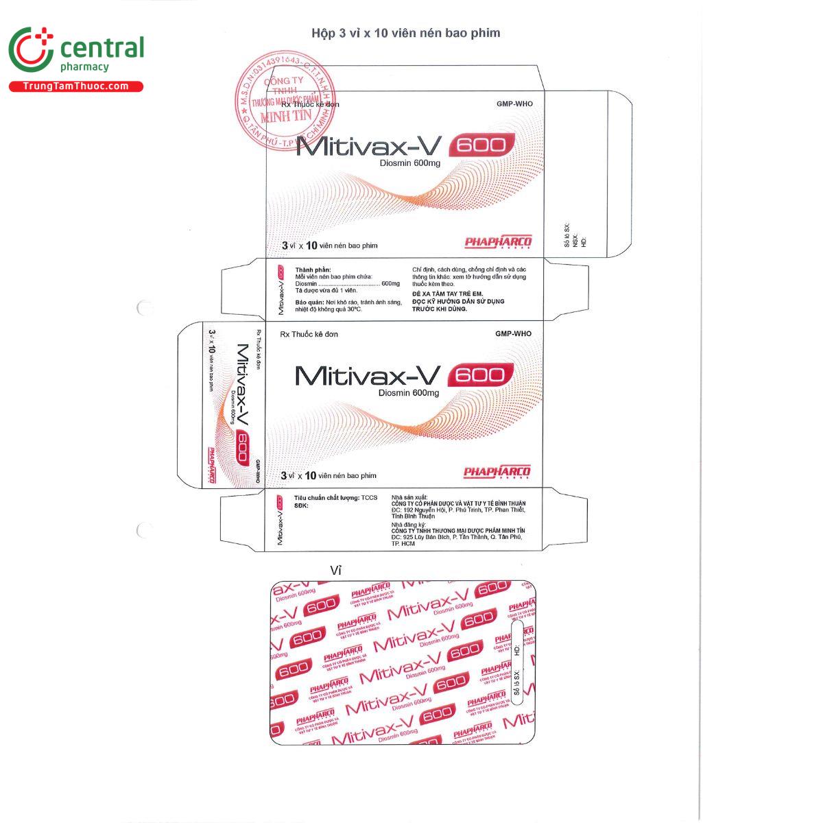 mitivax v 600mg H3183 mitivax v 600mg H3183