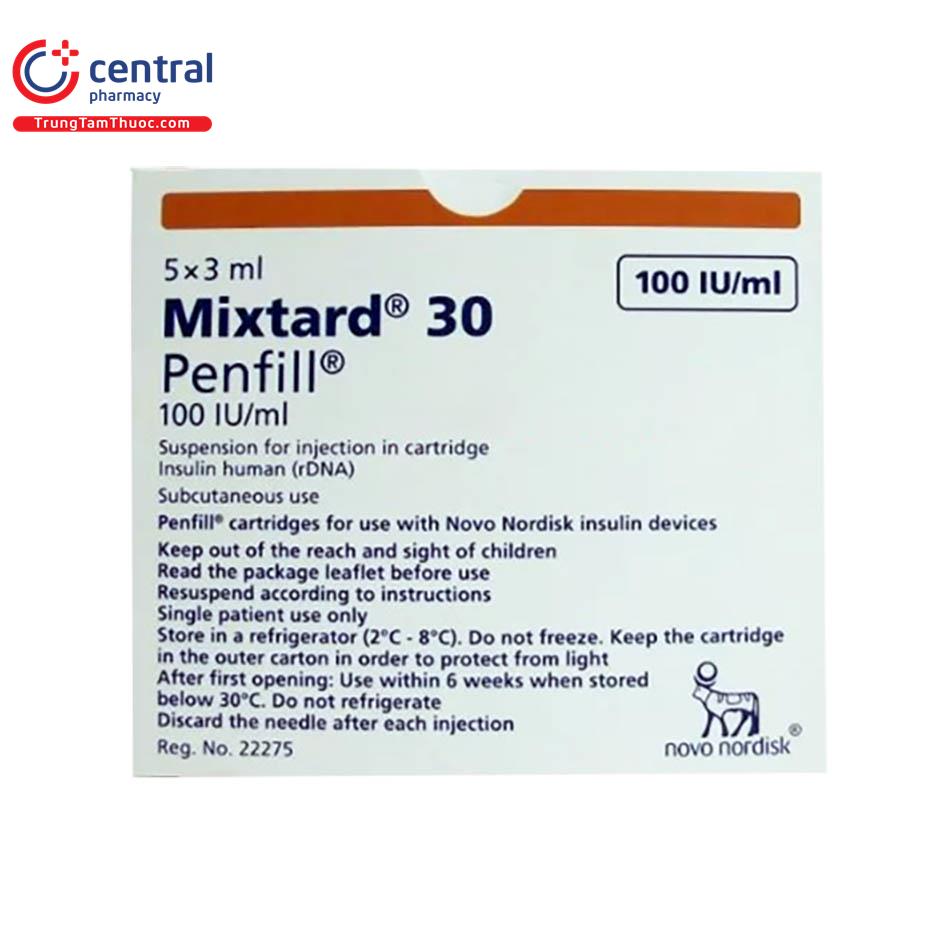 mixtard 30 penfill 100iu ml 2 N5261