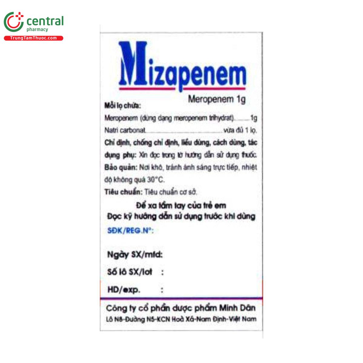 mizapenem 1g 2 U8551