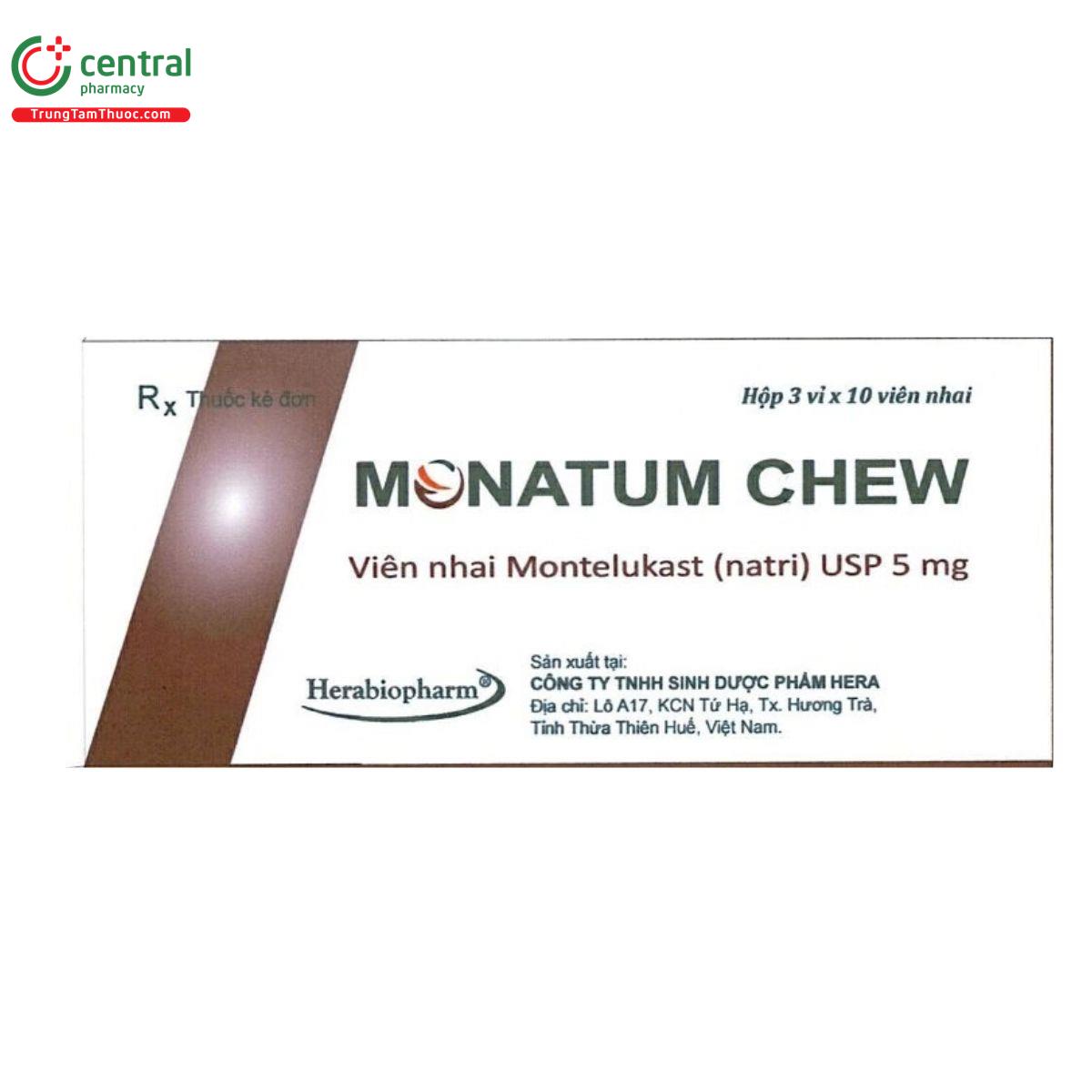monatum chew 5mg 2 G2600